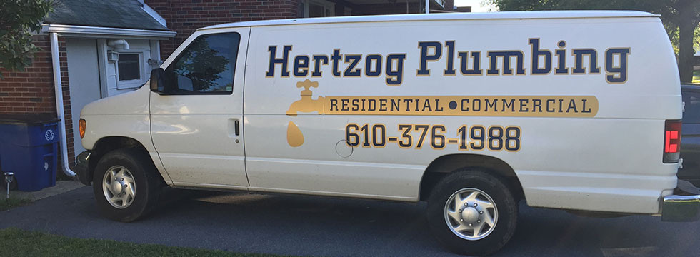 Hertzog Plumbing Truck