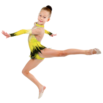 very young dancer jumping