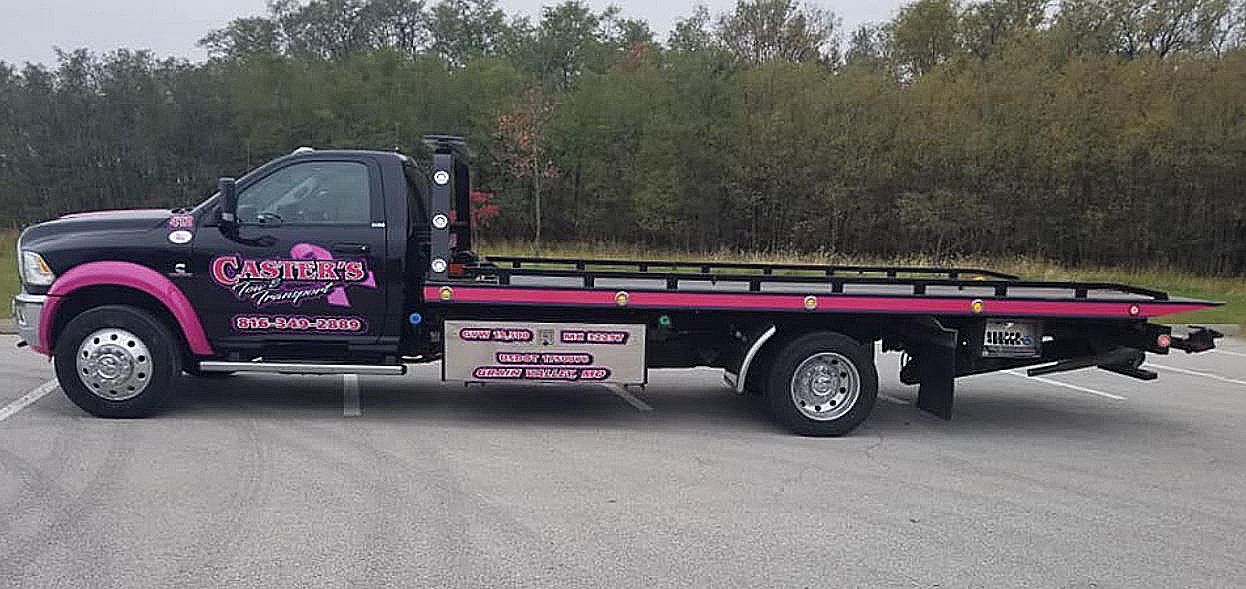 Truck flatbed towing services