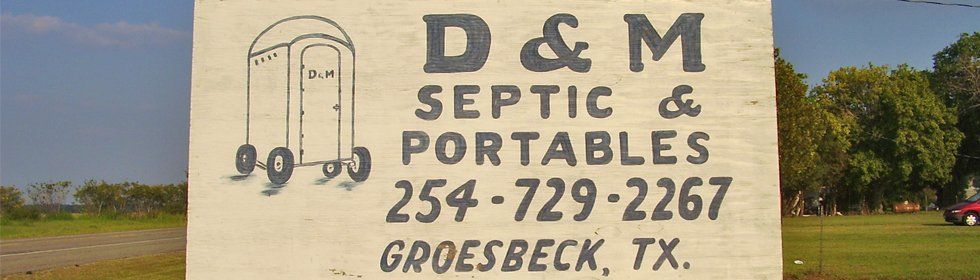 D & M Septic & Portables Signage