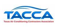 The logo for the texas air conditioning contractors association.