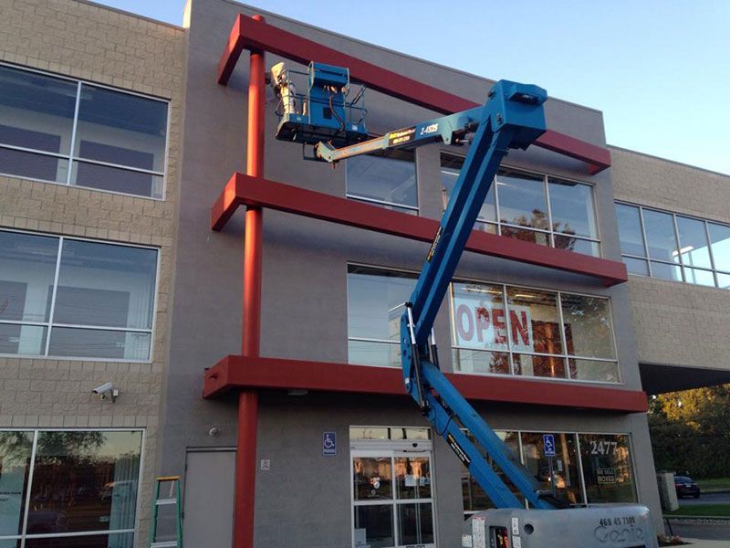 commercial store building painting
