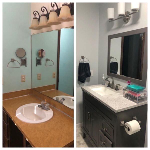 Bathroom Before and After