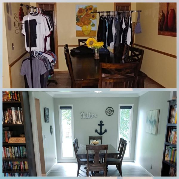 Dining Room Before and After