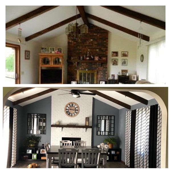 Living Room Before and After