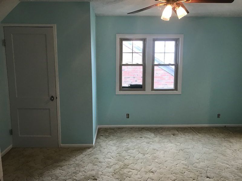 Window Trim After Spraying