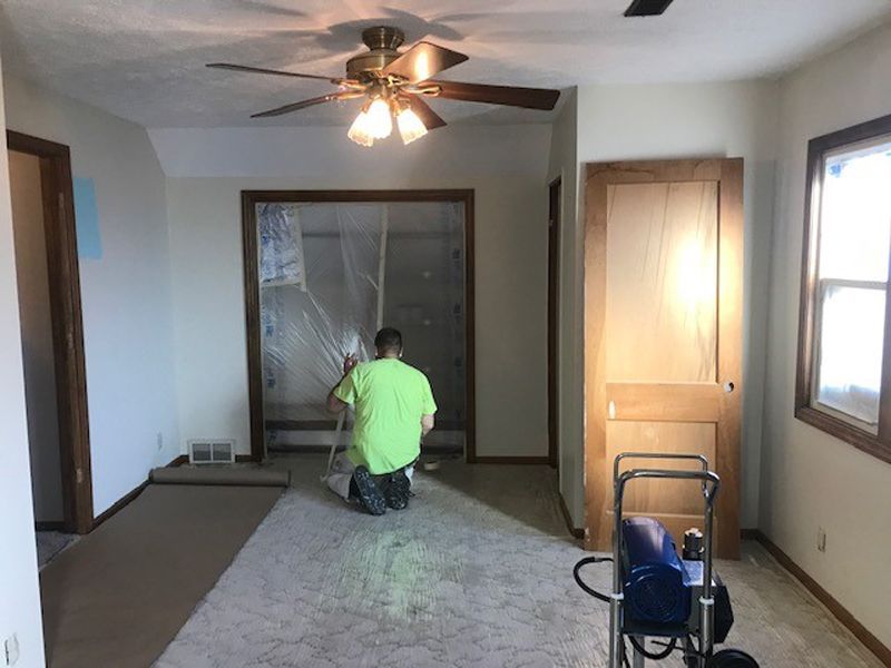 Preparing a Room for Spraying