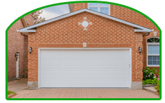 Big garage with gray doors