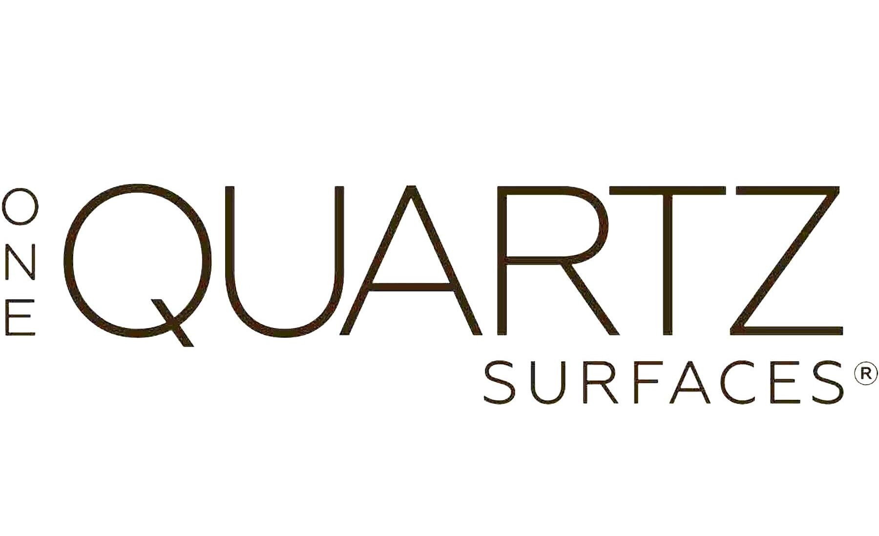 The logo for quartz surfaces is on a white background.