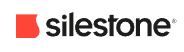 A close up of a silestone logo on a white background.