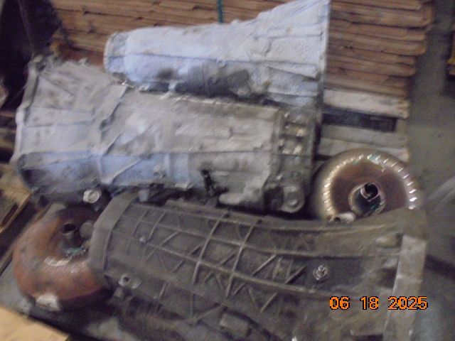 Pile of used car transmissions 