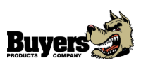 Buyers Products Company logo with bold black text and a snarling wolf head illustration