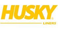 Yellow Husky Liners logo with bold italic text and underline on a white background