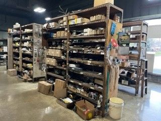 A warehouse filled with lots of shelves and boxes.