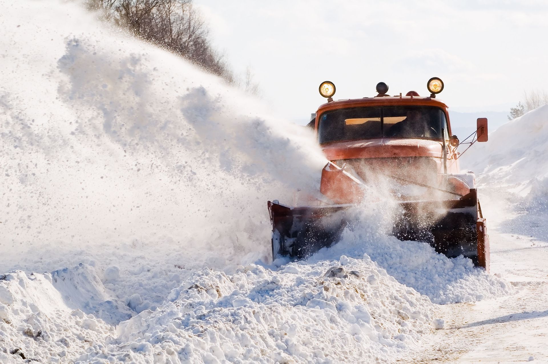 commercial snow plowing
