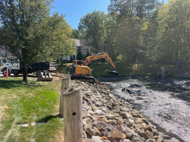 Pond digging