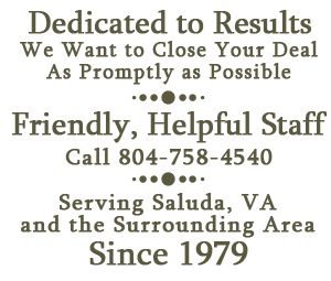 Saluda, VA - Lawyers Title/Middle Peninsula - Northern Neck Agency, Inc. - Title Insurance Services