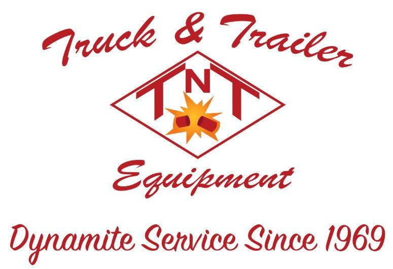 Logo for Truck and Trailer Equipment with "TNT" in a diamond, explosion graphic.