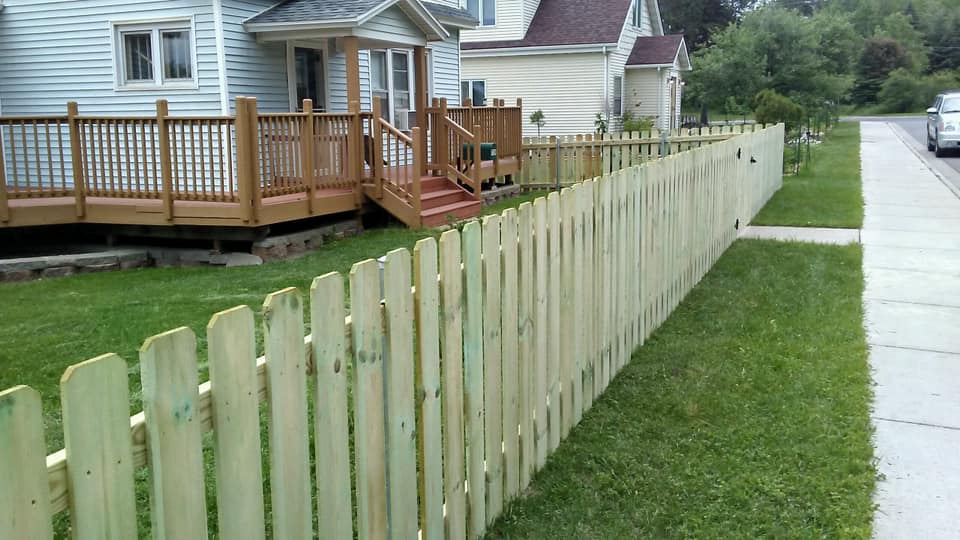 Wood fence