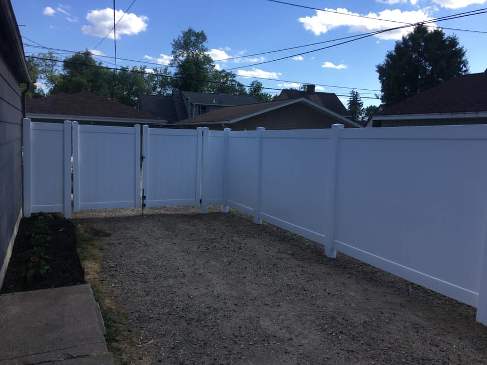Vinyl fence