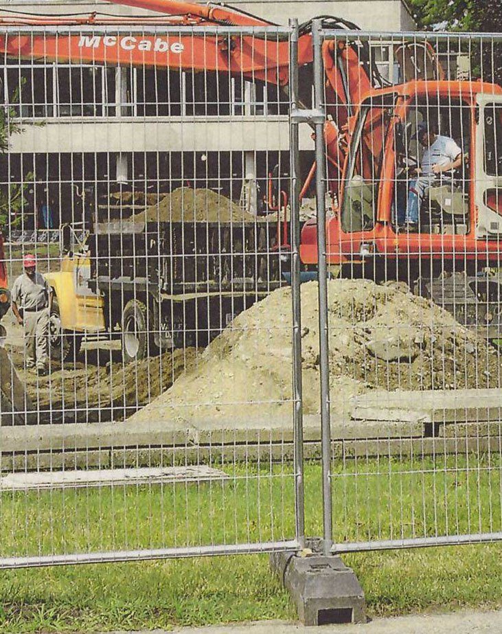 Temporary fence panel