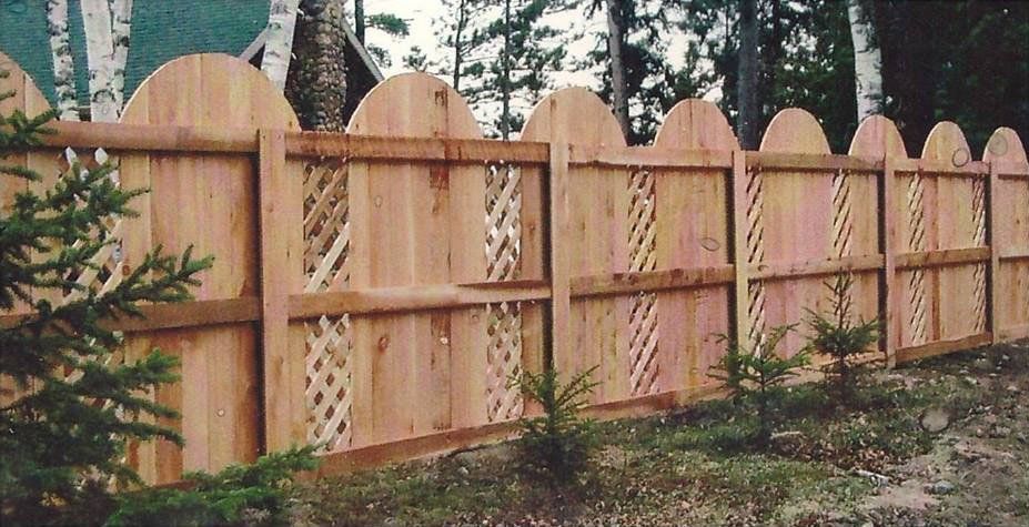 Wood fence