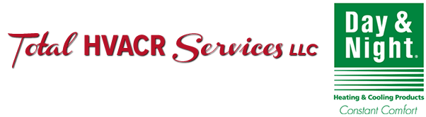 Logo with "Total HVACR Services LLC" and "Day & Night" heating & cooling.
