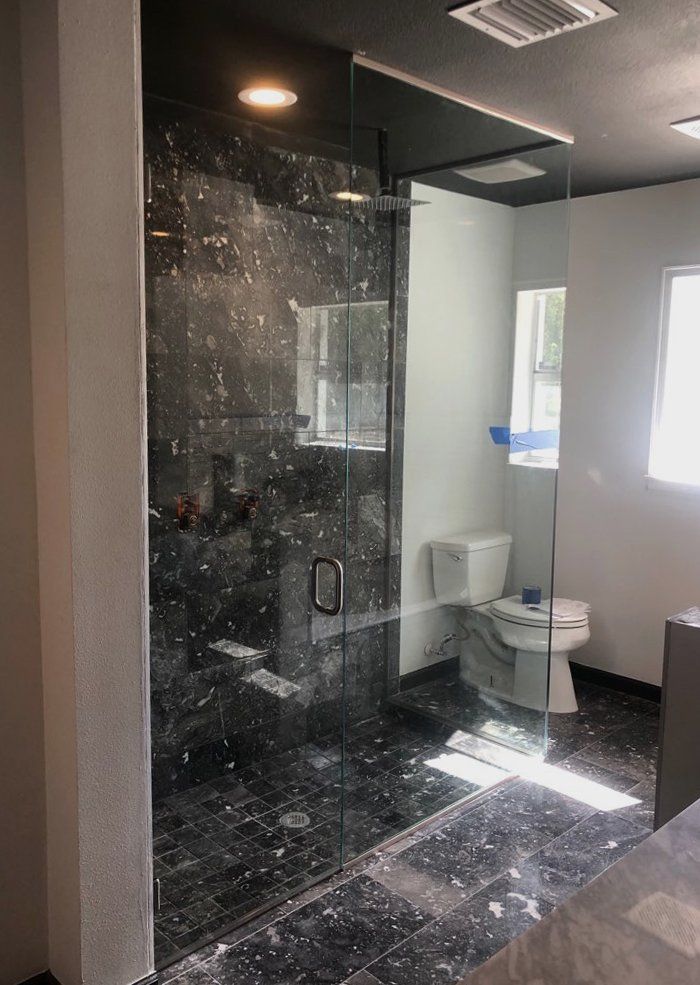 Framed shower door