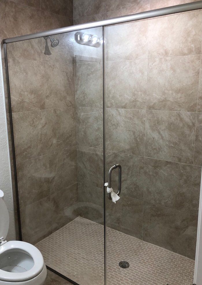 Framed shower door