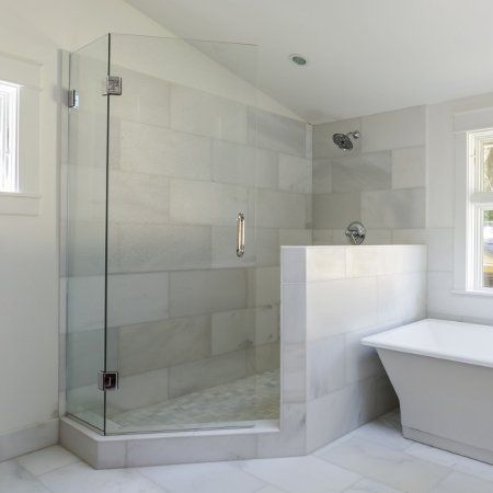 Frameless shower door