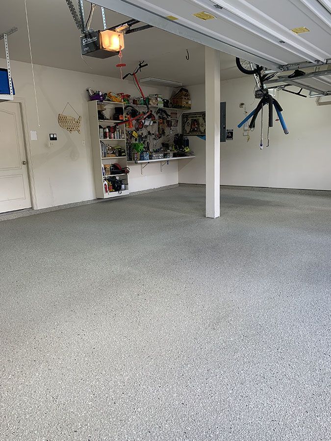 Beautiful stained concrete floor