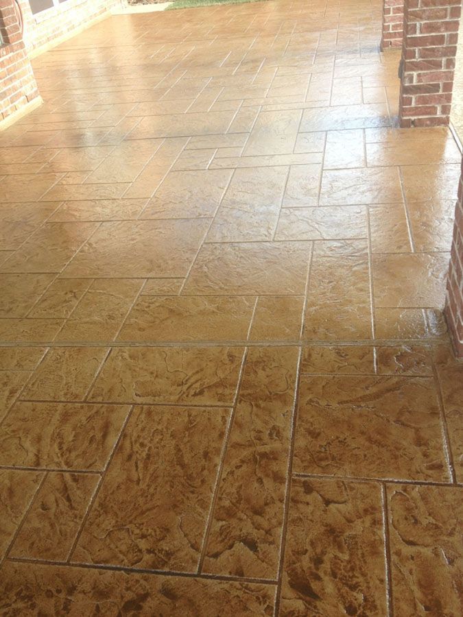 Stylish textured concrete floor