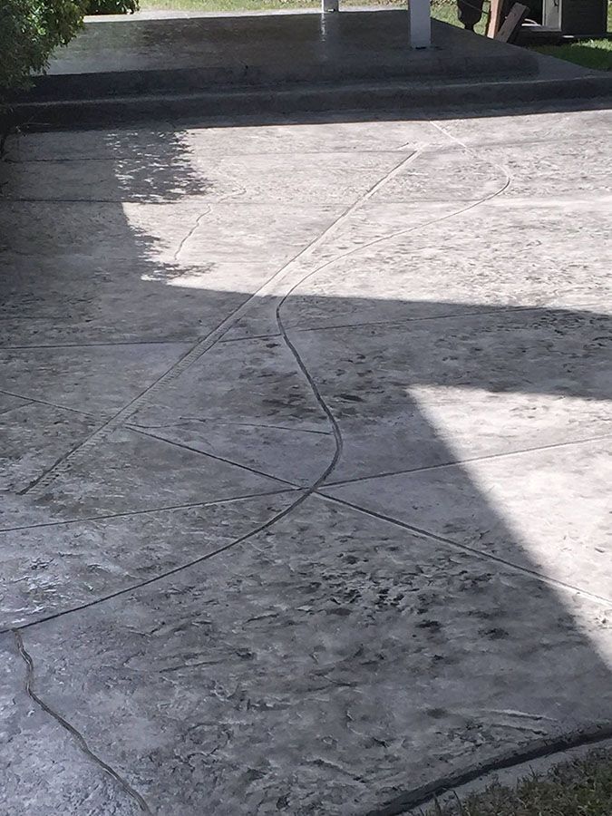 Artistic concrete floor