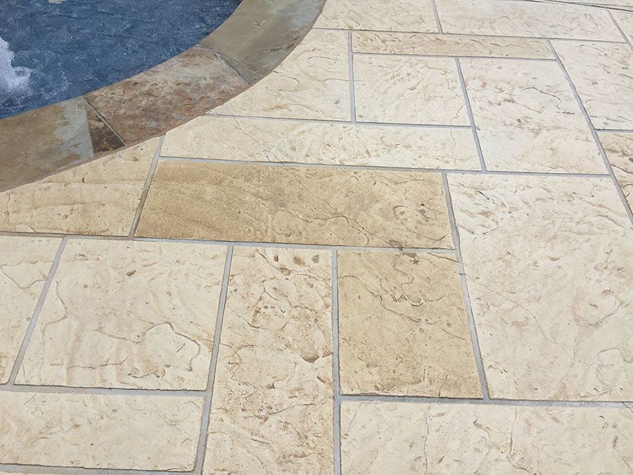 Stylish concrete floor