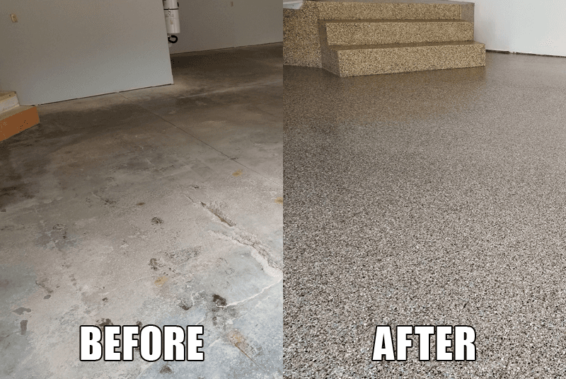 Flooring  Before and after
