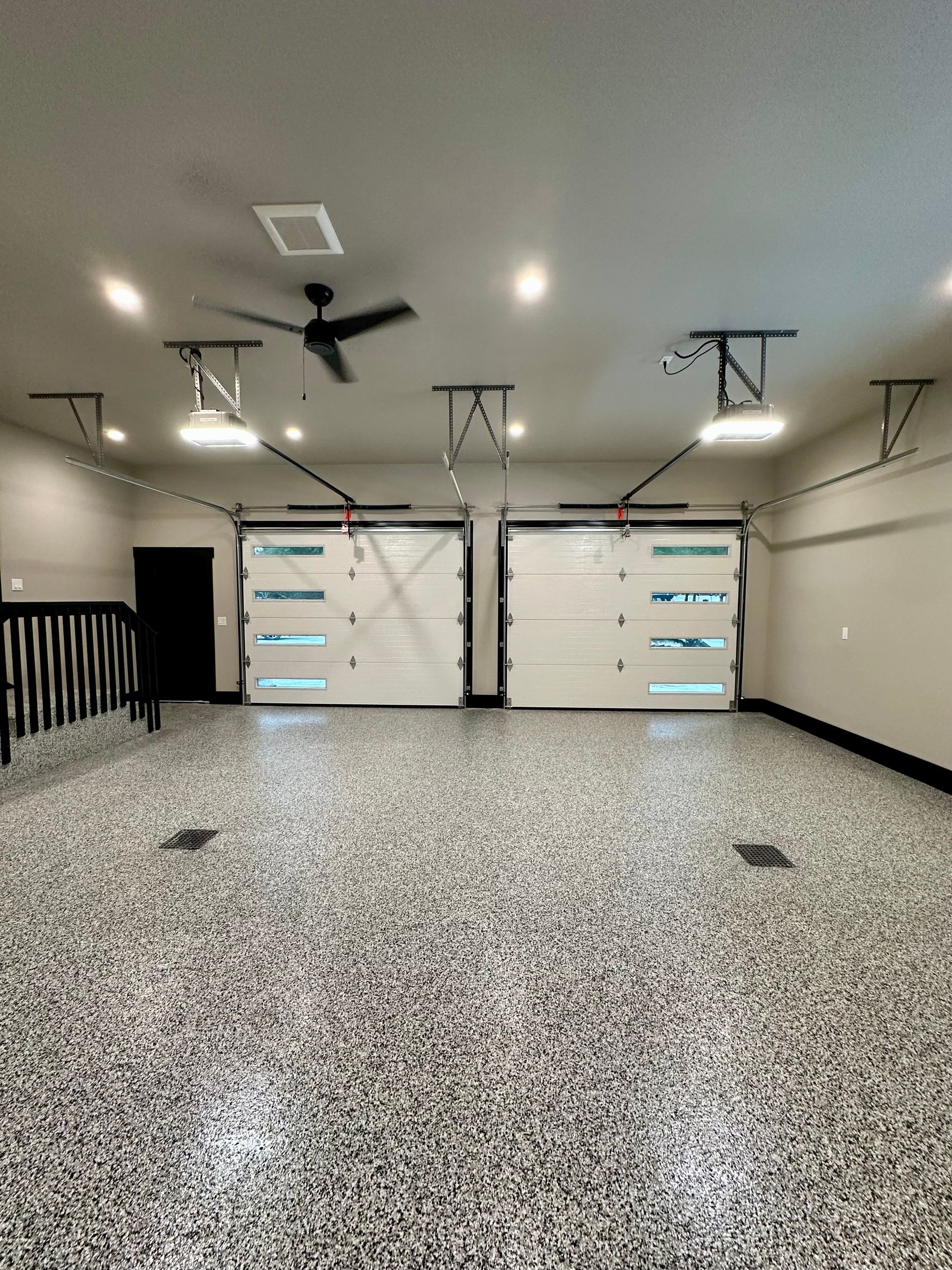 Quarter Inch Granite Floor With Wood Steps