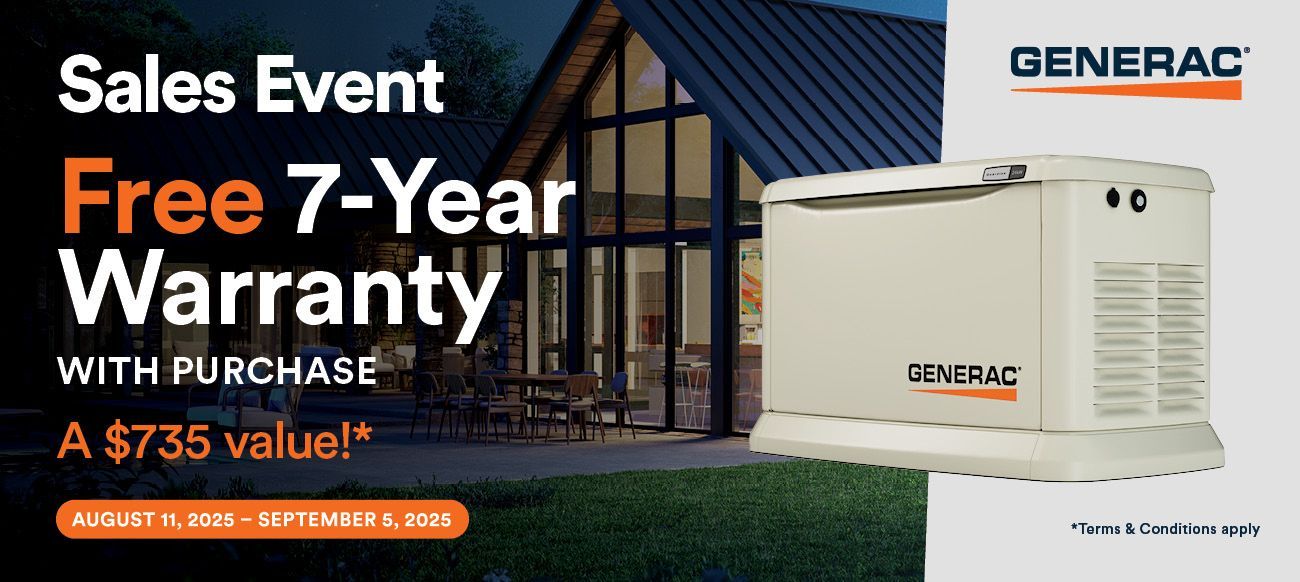 Advertisement for Generac generators: 