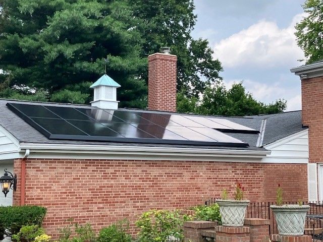 House with solar panels