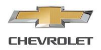 Chevrolet logo with silver outline and gold center, below the name