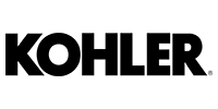 KOHLER logo in bold black lettering on a white background