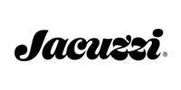 A black and white logo for jacuzzi on a white background.