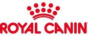 Royal Canin logo with red crown and text on a white background