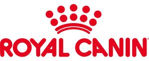 Royal Canin logo with red crown and text on a white background