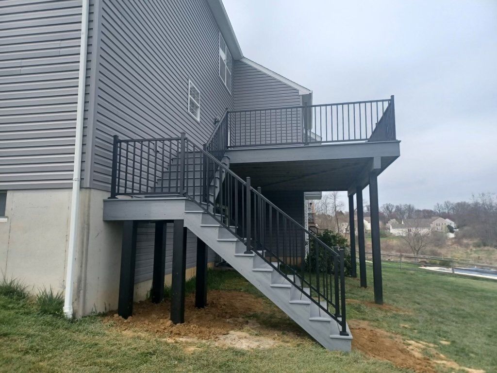 Modern Grey Stairs after