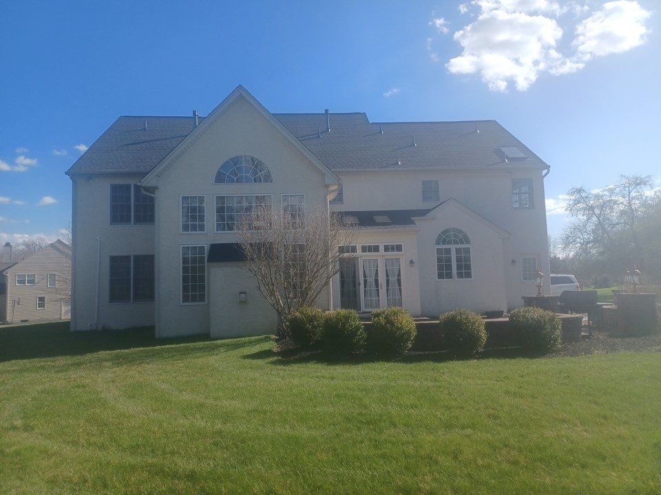 Beautiful house without siding