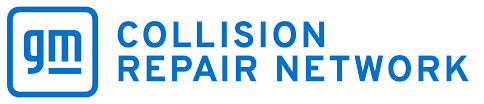 the logo for the gm collision repair network