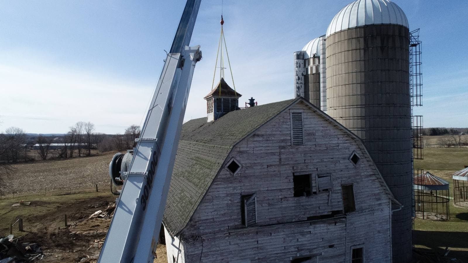 barn cupola installation