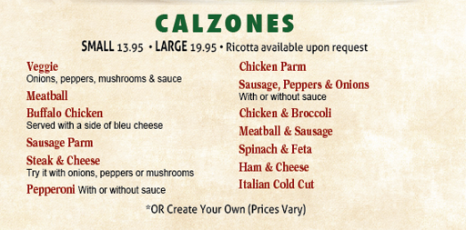 CALZONES