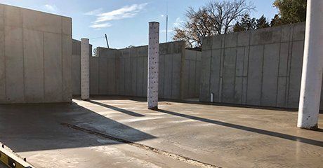 Commercial concrete foundation walls