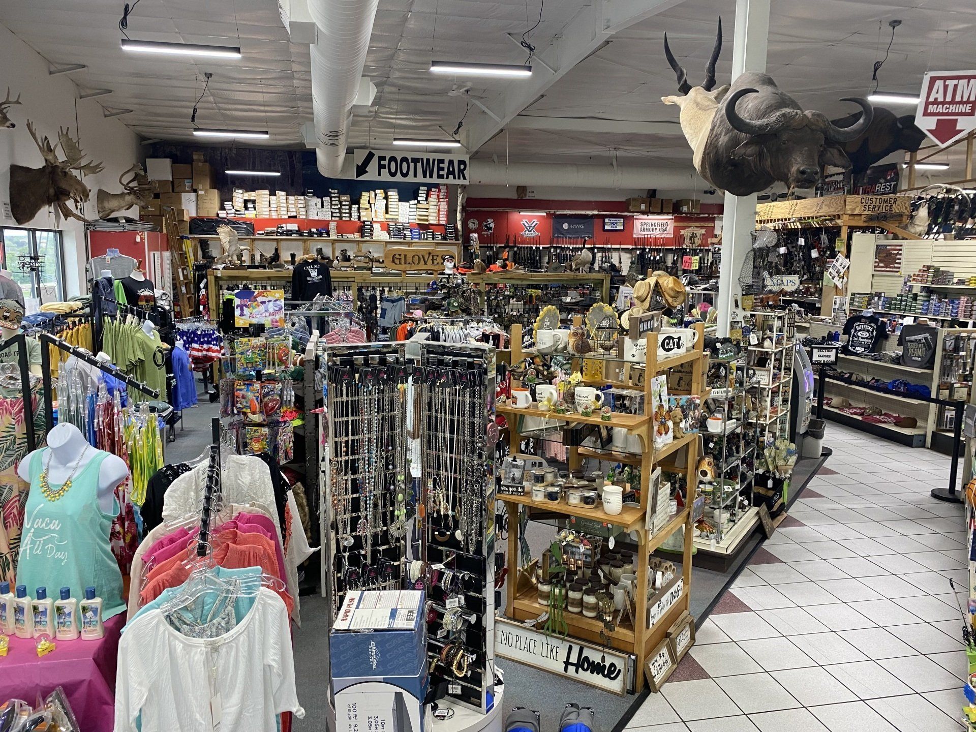 Gifts, souvenirs, and clothing